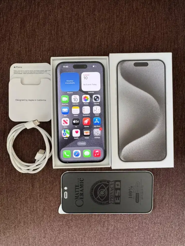 iPhone 15 Pro 128GB resmi Beacukai (setara ibox)