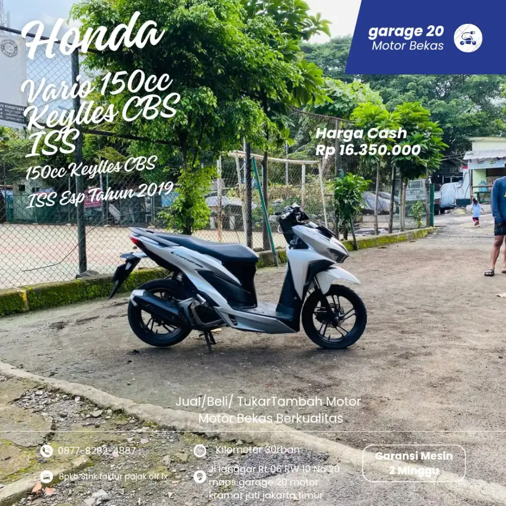 Honda Vario 150cc Keyless CBS ISS Esp Fi Tahun 2019