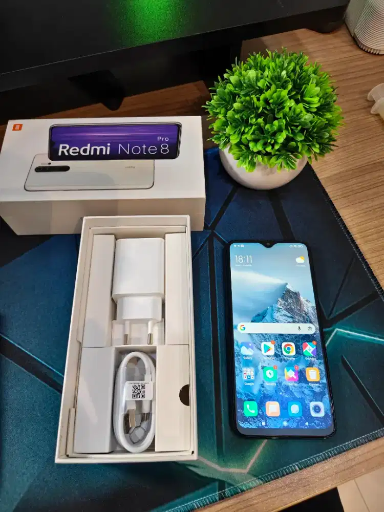 Xiaomi Redmi Note 8 Pro 6/128GB Fullset – Aksesoris Baru Belum Pakai