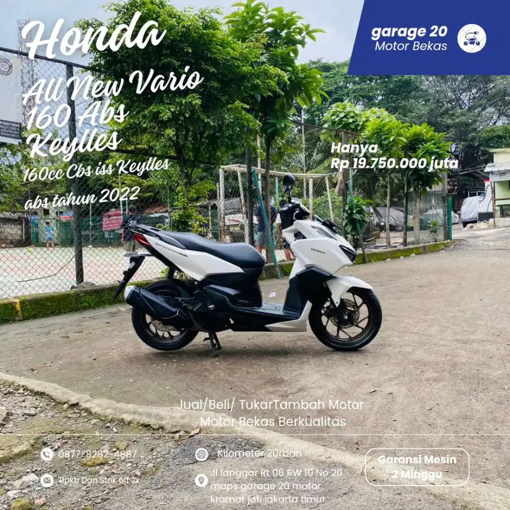 Honda All New Vario 160cc Keylles Abs Cbs Iss Tahun 2022