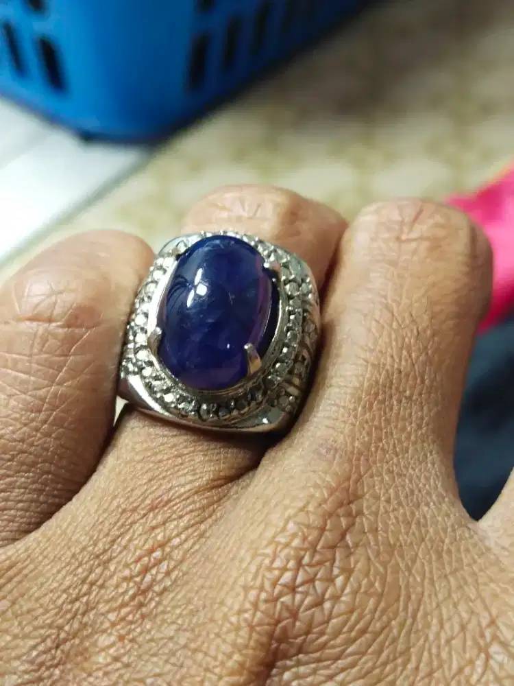 Cincin blue safir