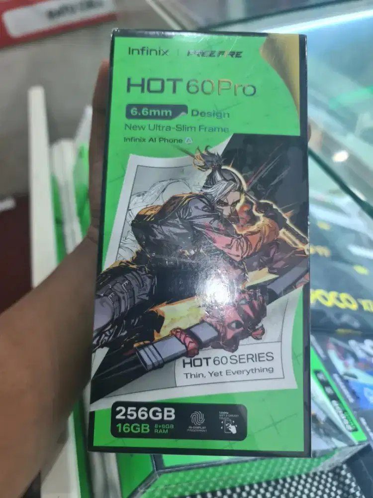 New infinix hot60 pro 8/256 garansi resmi 1th