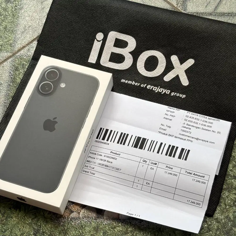 iPhone 17 256 iBox Black Baru New