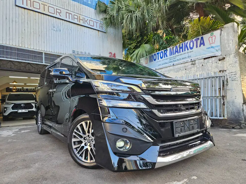 40 rb km Toyota Vellfire 2.5 G Modellista 2017 nik 2016 hitam black