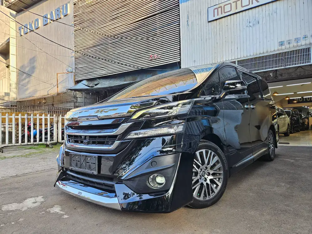 40 rb km Toyota Vellfire 2.5 G modelista 2017 nik 2016 hitam black ori