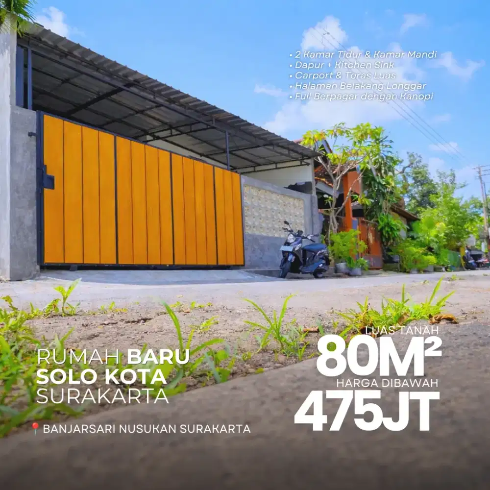 Rumah 4##JT  Solo Kota Surakarta Nusukan Banjarsari Tirtonadi Zayed