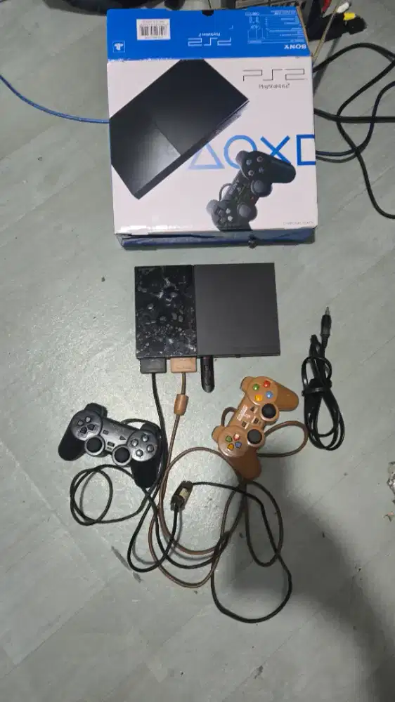 Ps2 ps 2 PLAYSTATION 2 slim flasdisk 32gb fullset net harga cibitung