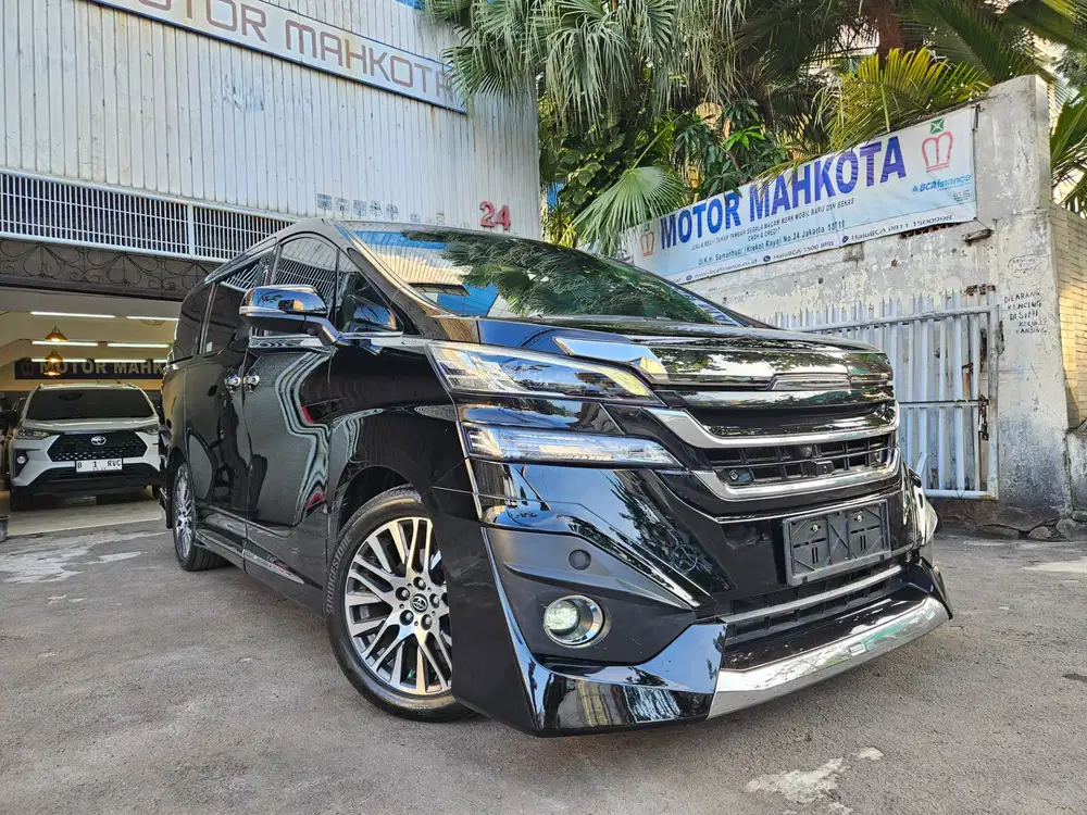 40 rb km Toyota Vellfire 2.5 G Modellista 2017 nik 2016 hitam black