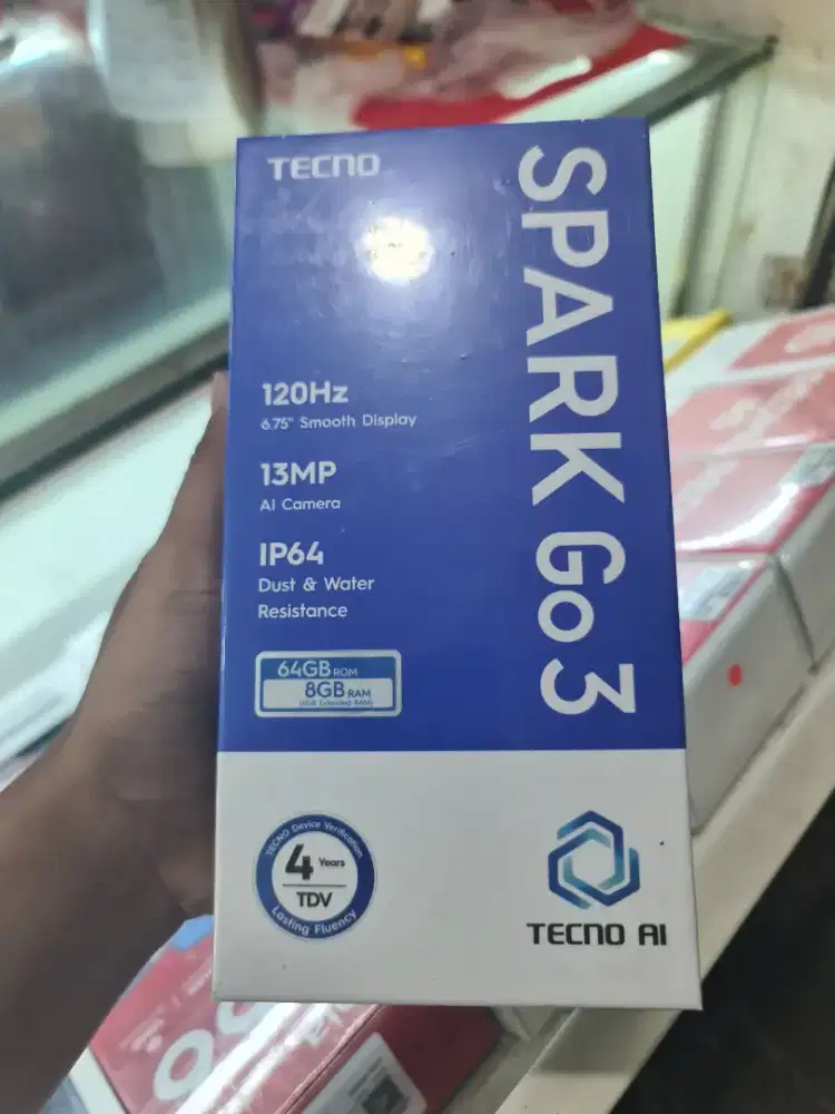 New tecno spark go 3 4/54 garansi resmi 1th