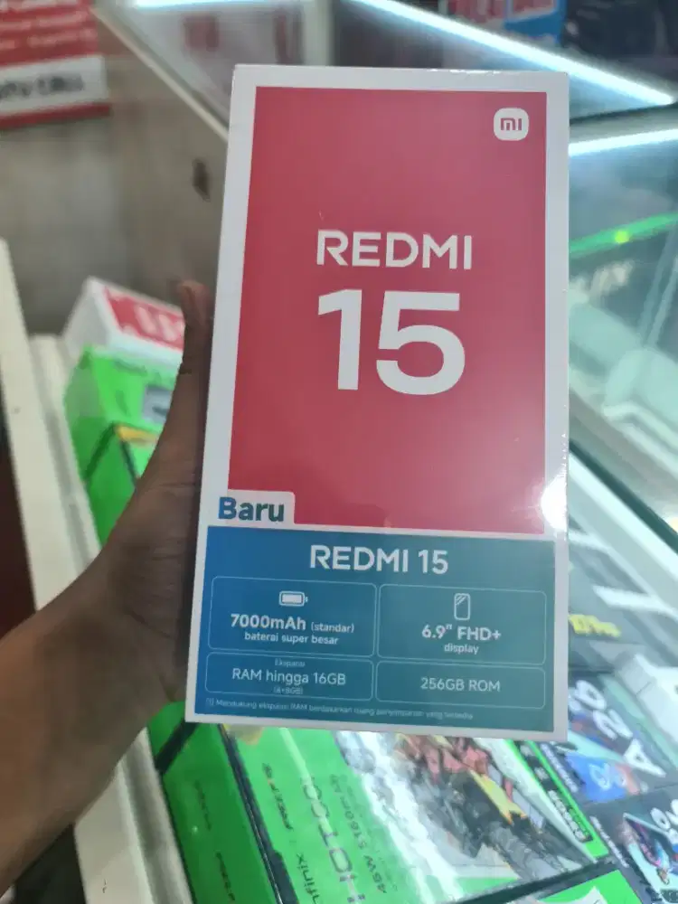 New redmi 15 8/256 garansi resmi 1th