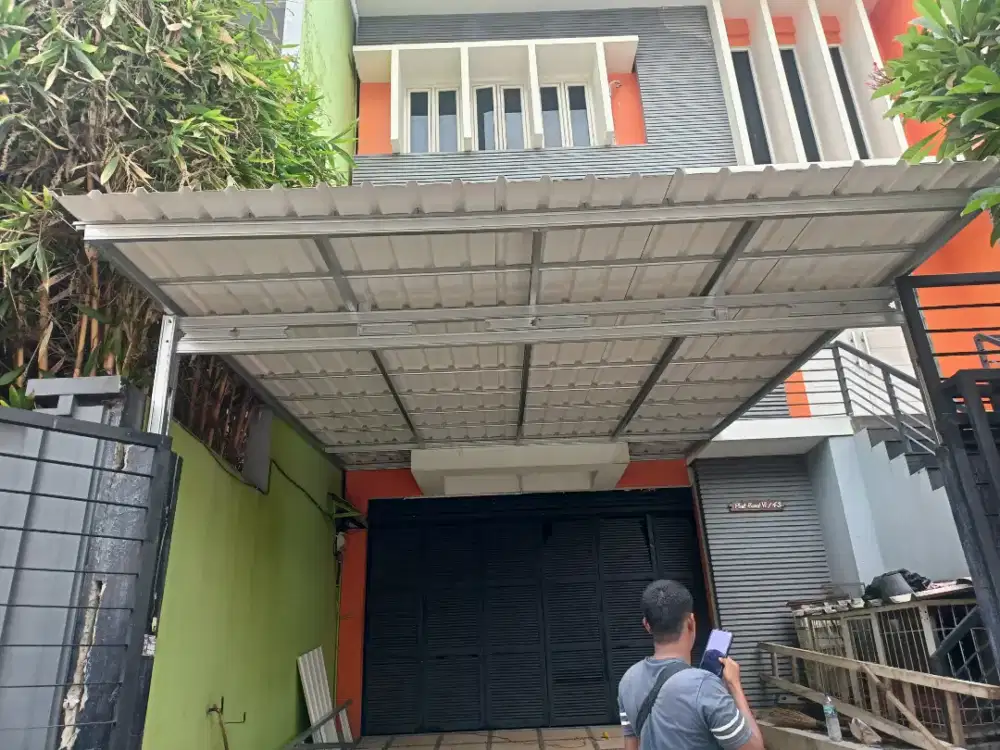 Kanopi Garasi dan teras baja ringan