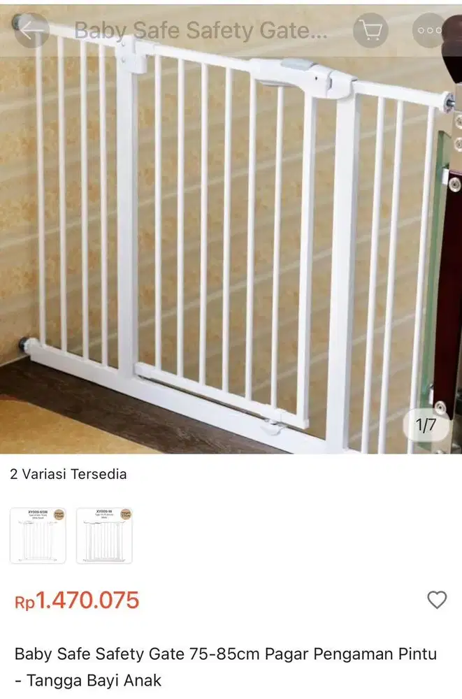 Tangga Bayi Babysafe XY009-W 75-85