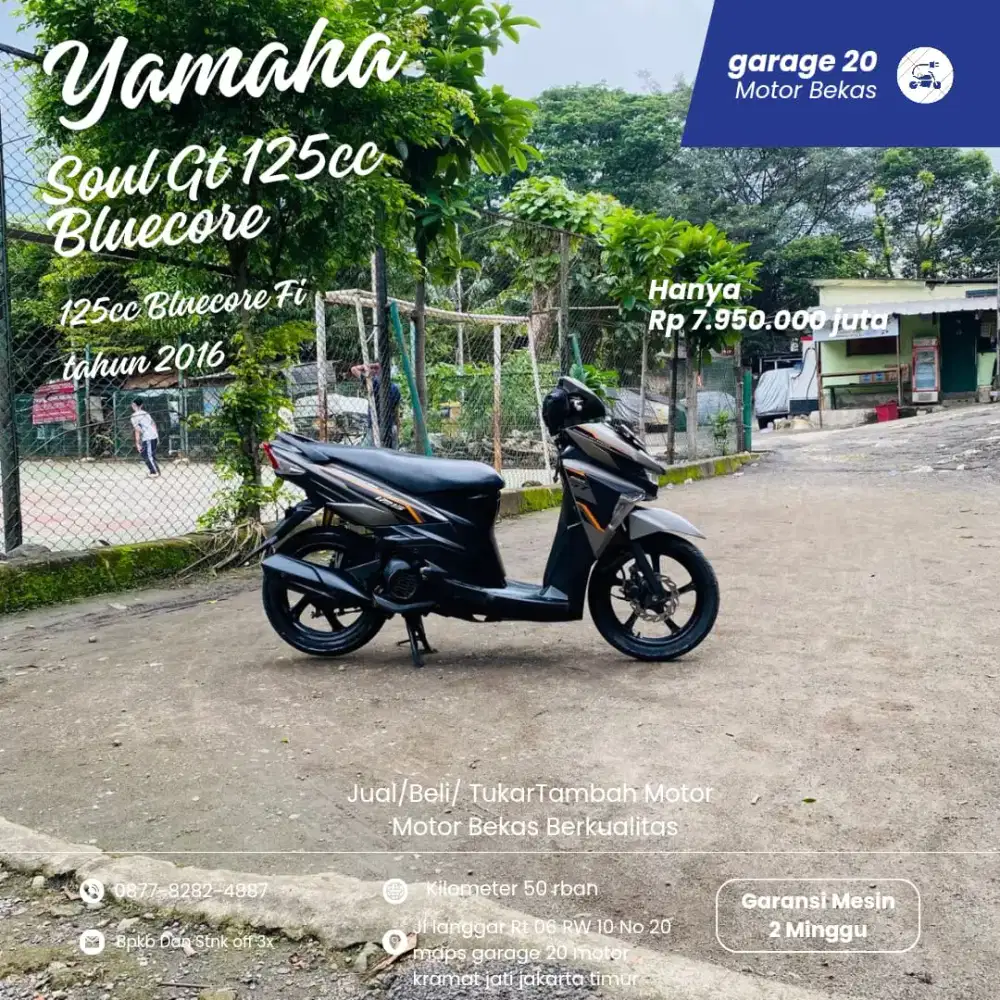 Yamaha Soul GT 125cc Bluecore Tahun 2016