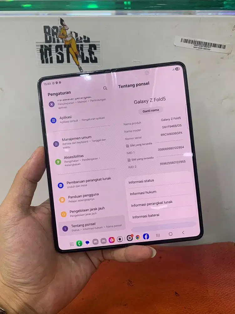 samsung z fold 5 12/512GB resmi SEIN