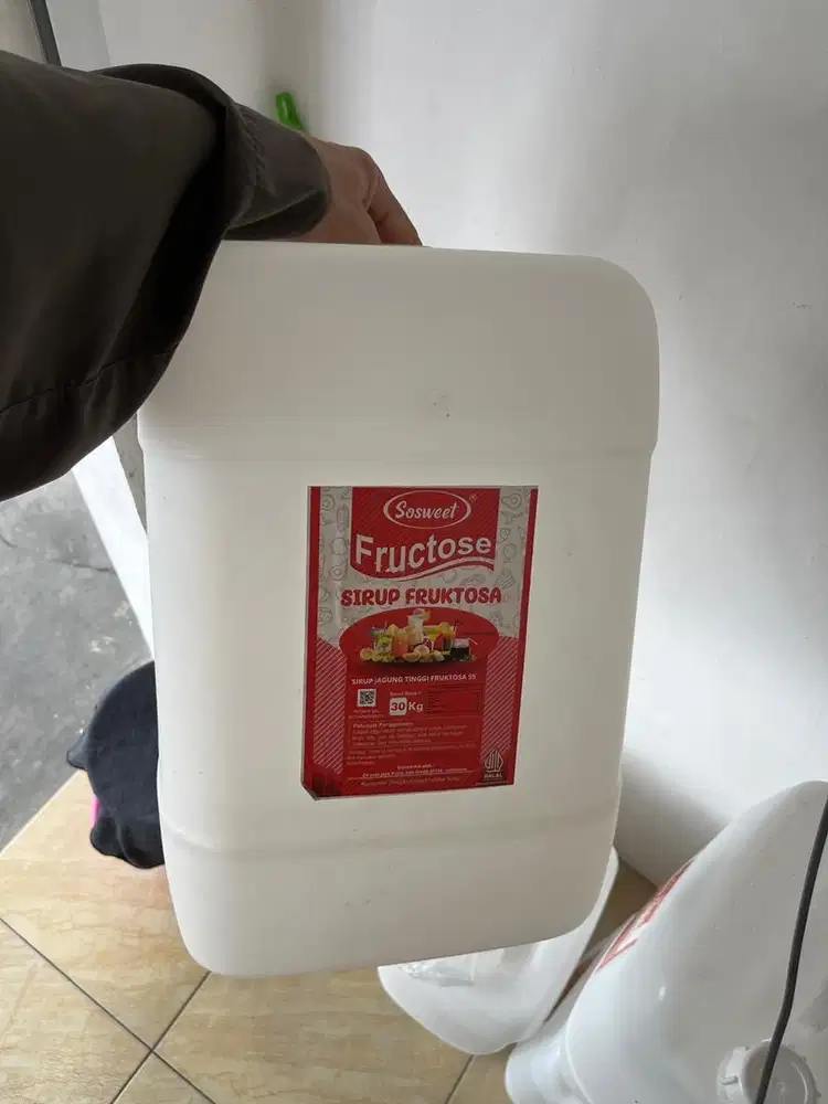 botol gula kosong yang bersih