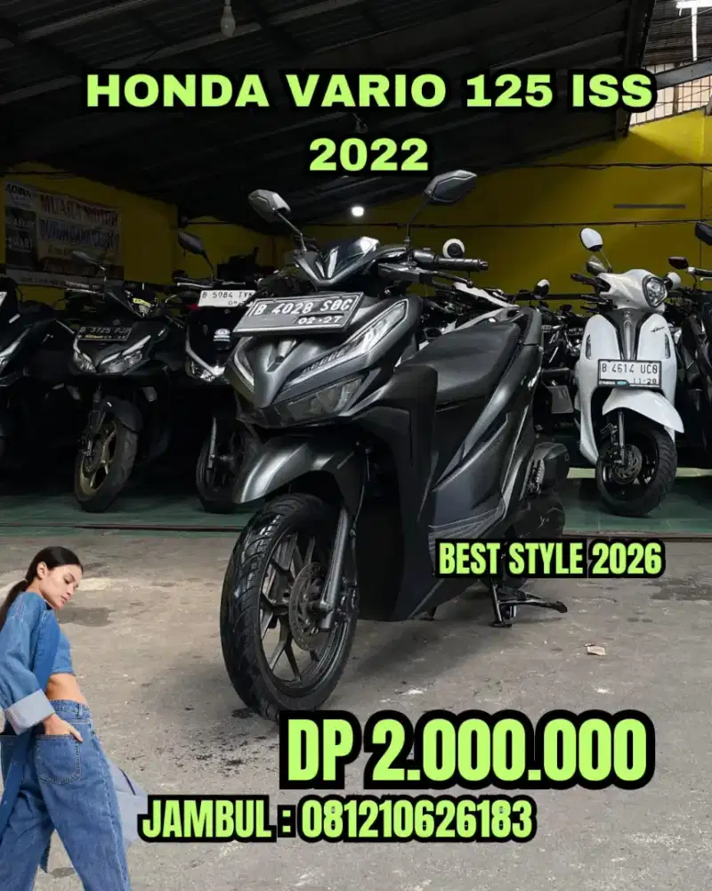 HONDA VARIO 125 ISS 2022 KM RENDAH