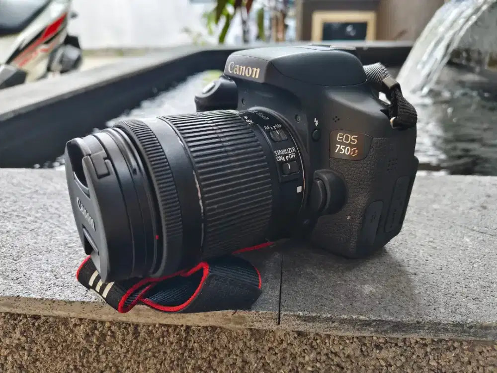 Canon 750d Kit 18 55 Stm Fullset Mulus Jarang dipakai (Tangan Pertama)