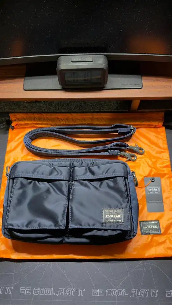 Porter Tanker Sling Bag Iron Blue Original