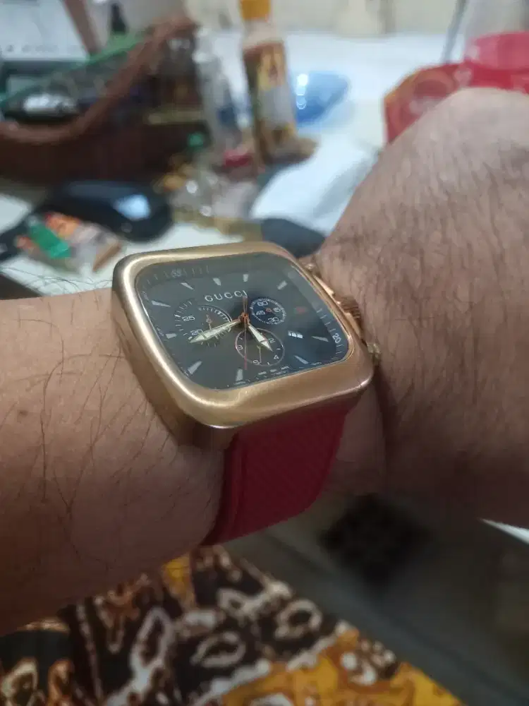 Jual jam Tangan Guci  seriCoupe  Chronograph Preloved kondisi 99%