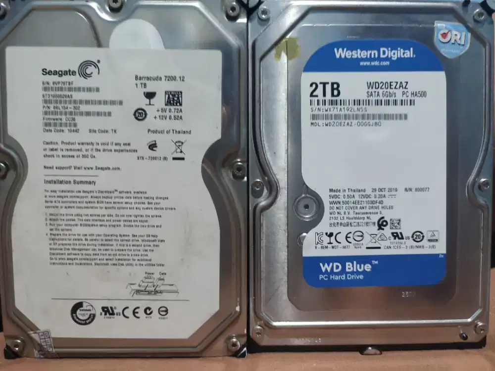 Hdd 2TB + 1TB (harddisk)