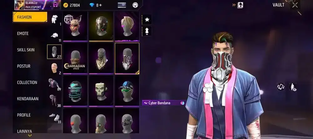 jual akun ff polosan s1