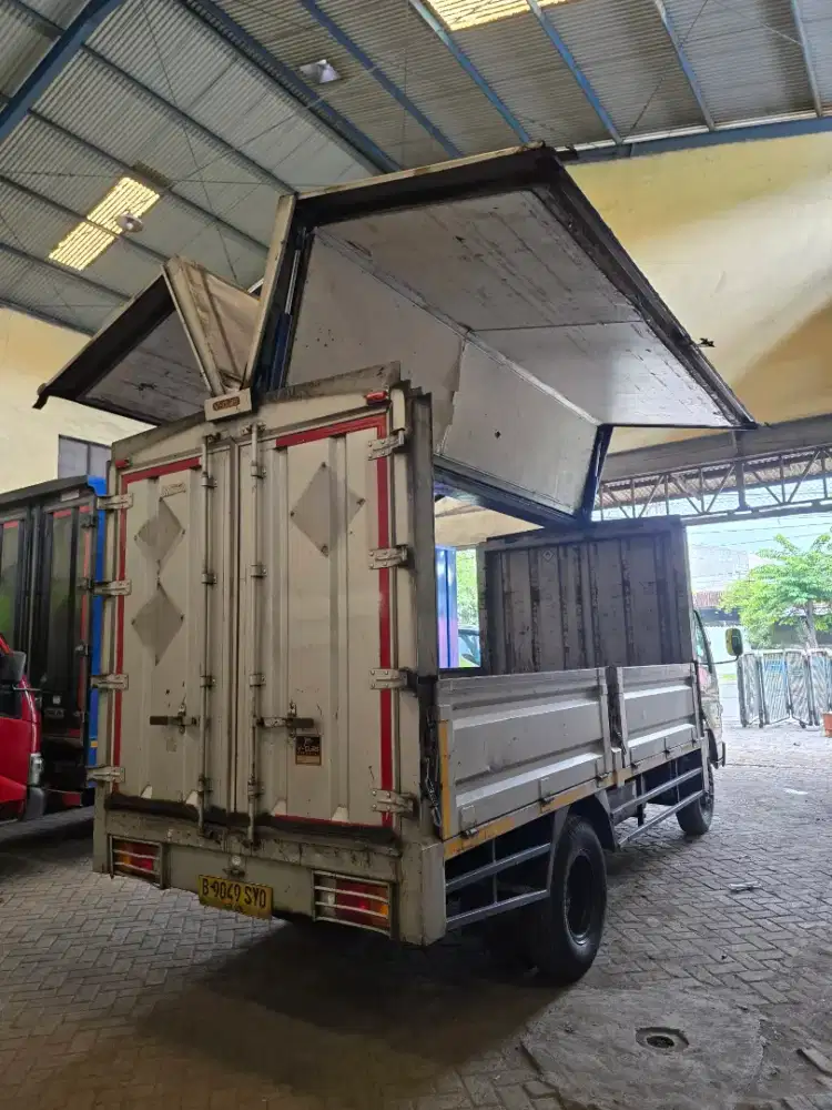 Box Aluminium Wing Box Shot ex Ban dobel Bekas Canter Mitsubishi