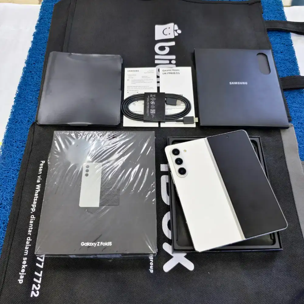 Samsung Galaxy Z Fold 5 12/1TB 98% Like new Ex Garansi resmi Sein