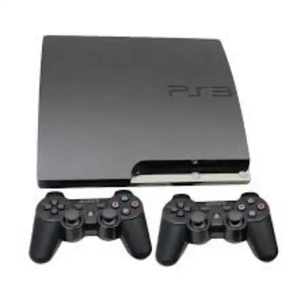 PS3 slim 250 Gb full Games 1 juta aja 2 stik