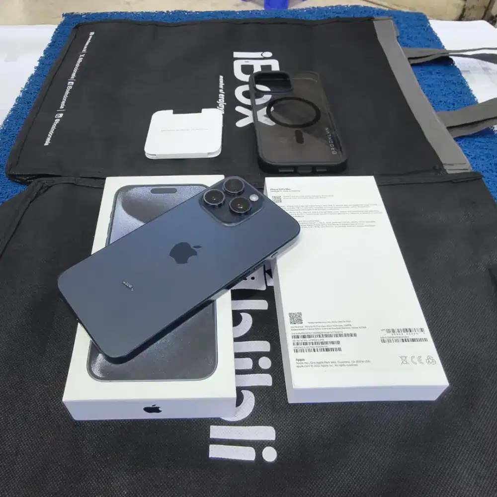 Iphone 15 Pro Max 256gb 98% Mulus terawat BH 86% Ex Grs resmi Digimap