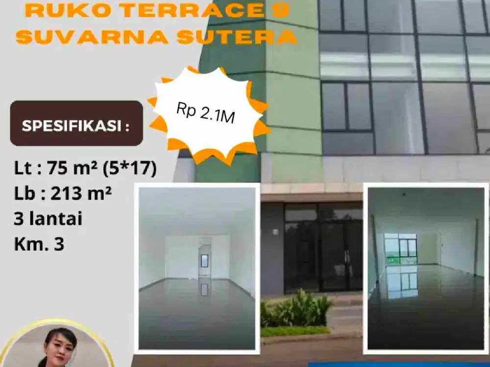Murah Ruko Siap Pakai Terrace 9 Suvarna Sutera Tangerang