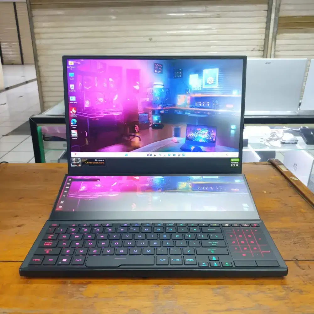Asus Rog Zephyrus Duo GX551QR RTX 3070 Ryzen 9-5900HX Ram 16GB SSD 1TB