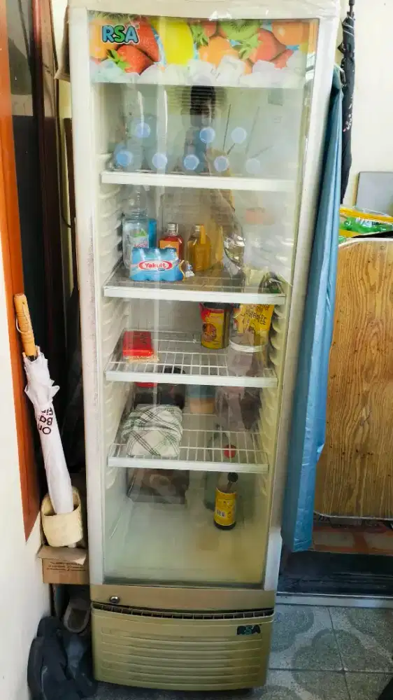 KULKAS SHOWCASE RSA  KULKAS MINUMAN 1 PINTU 5 RAK DIJAMIN DINGIN