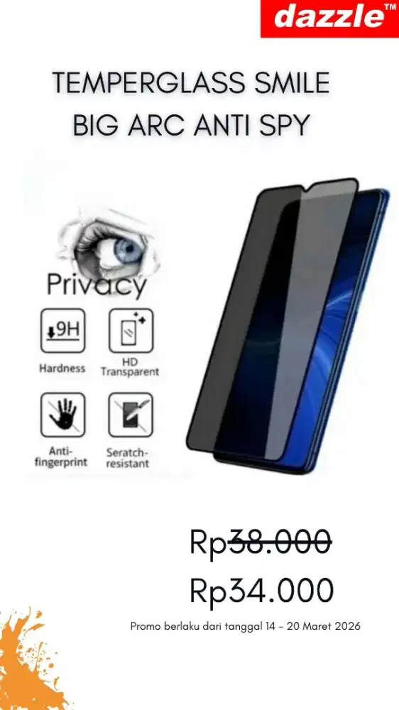 Temperglass Smile Anti Spy