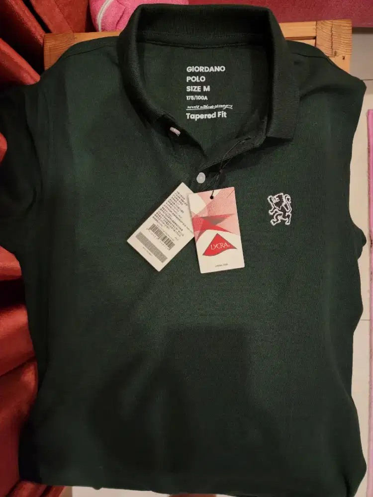 Polo Shirt Giordano Hijau Botol