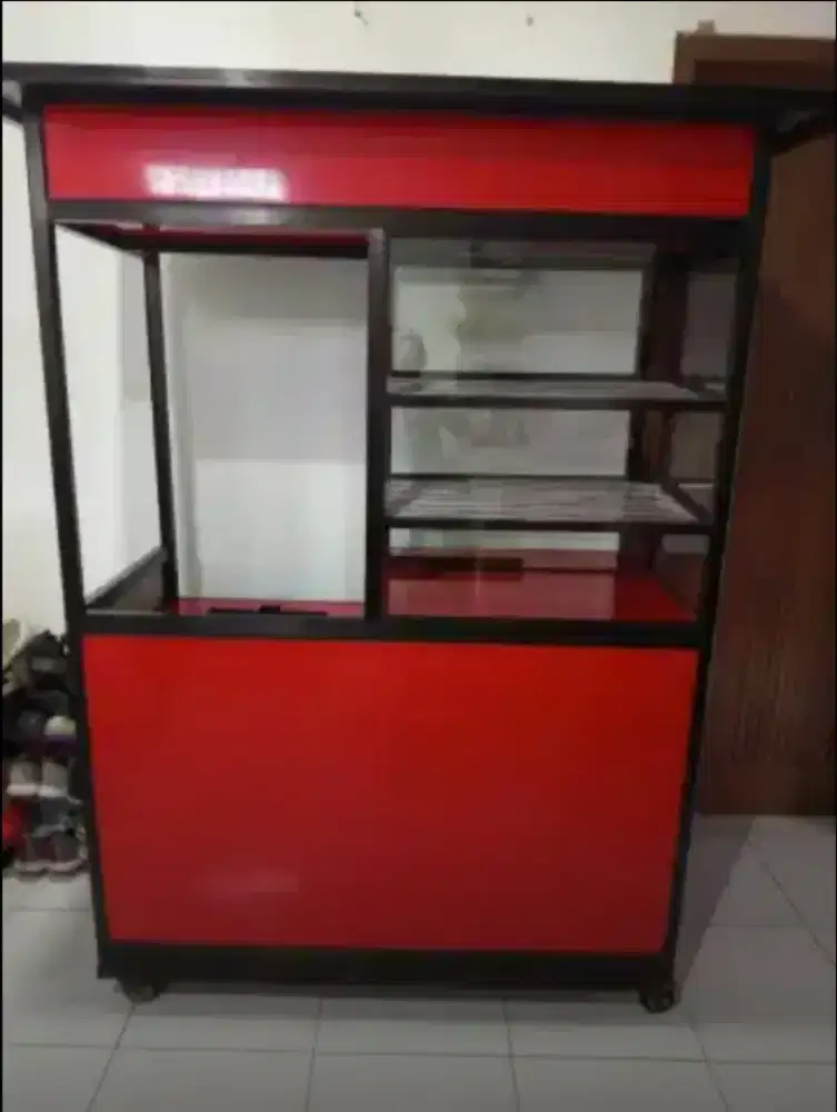 Gerobak Bekas Fried Chicken/Roti Bakar Siap Pakai