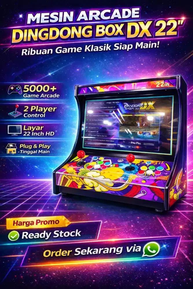 Game Dindong Box Jadul ada 5000 Permainan Plug&Play Pandora Box Arcade