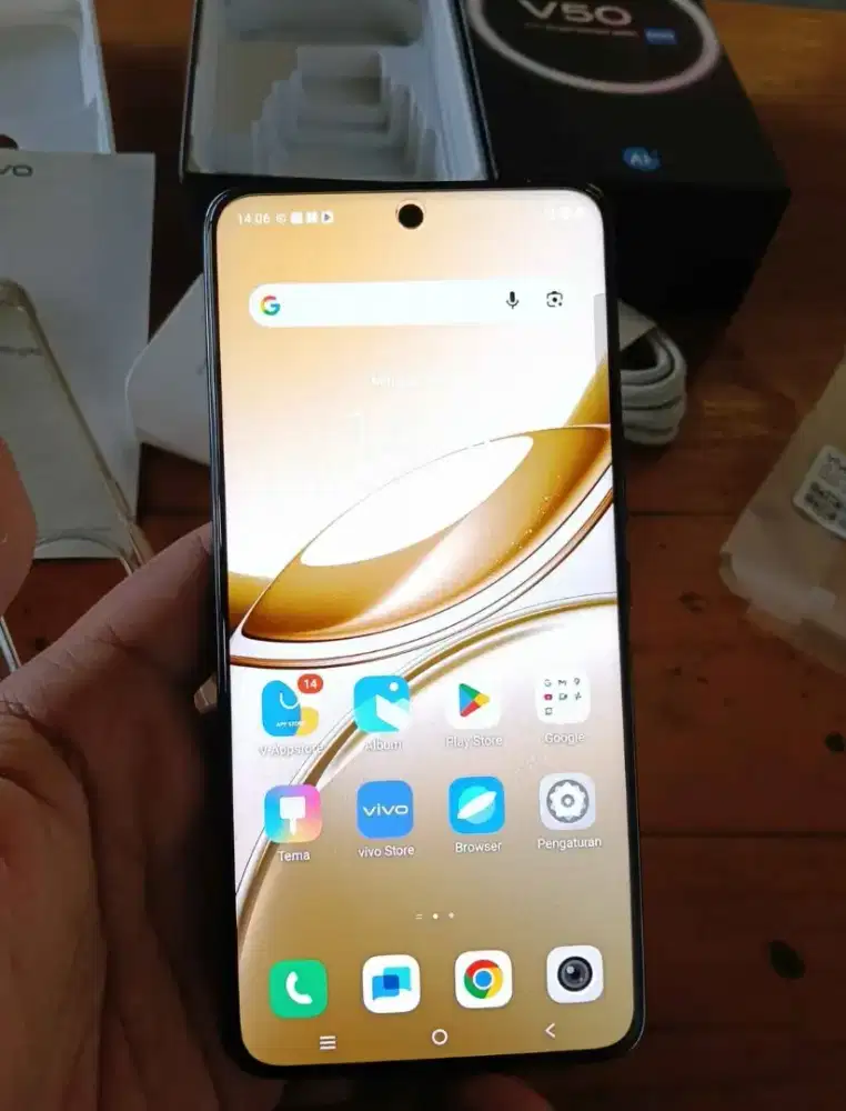 Di Jual Vivo V50 5G Black Solid Fullset