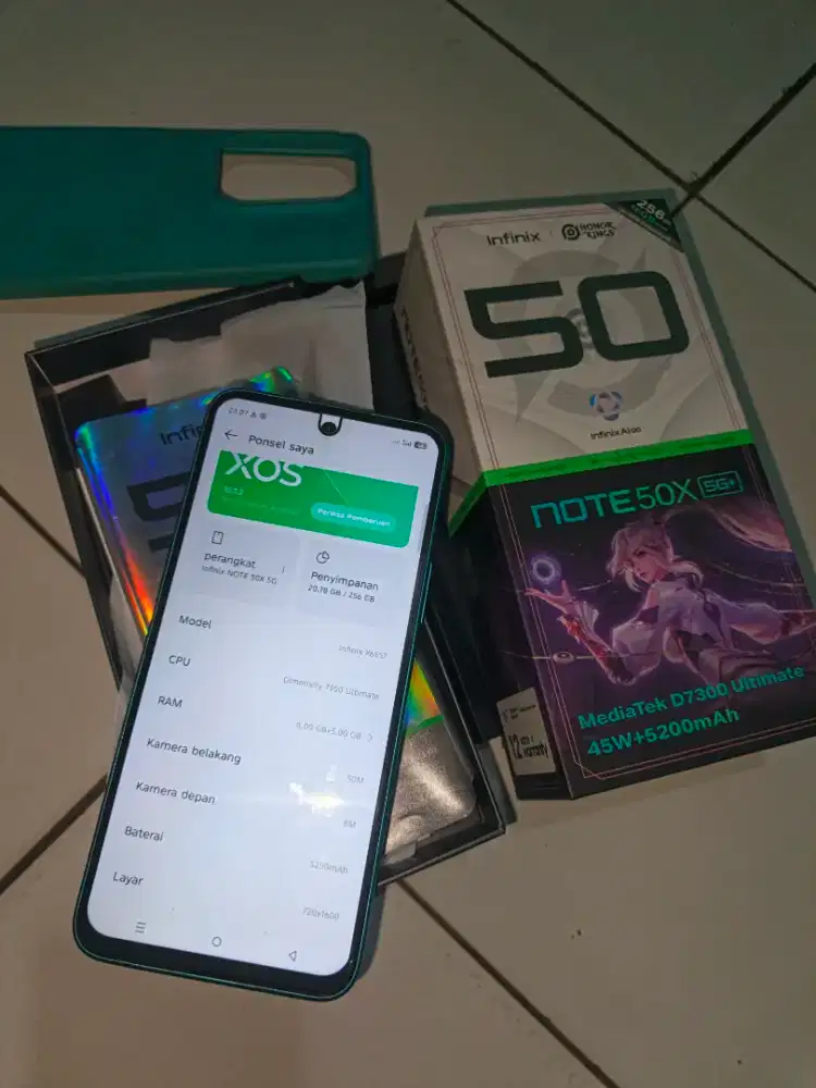 infinix note 50 x 8/256 mulus fullset
