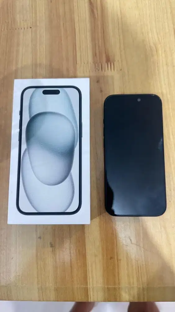 DIJUAL IPHONE 15 128GB BLACK EX DIGIMAP SECOND