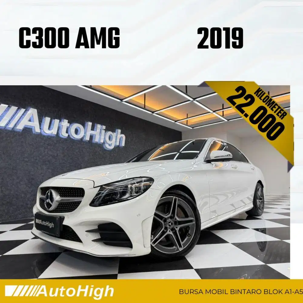 DP10% [Km22.000] C300 AMG 2019 White Reg 2020 #AUTOHIGH