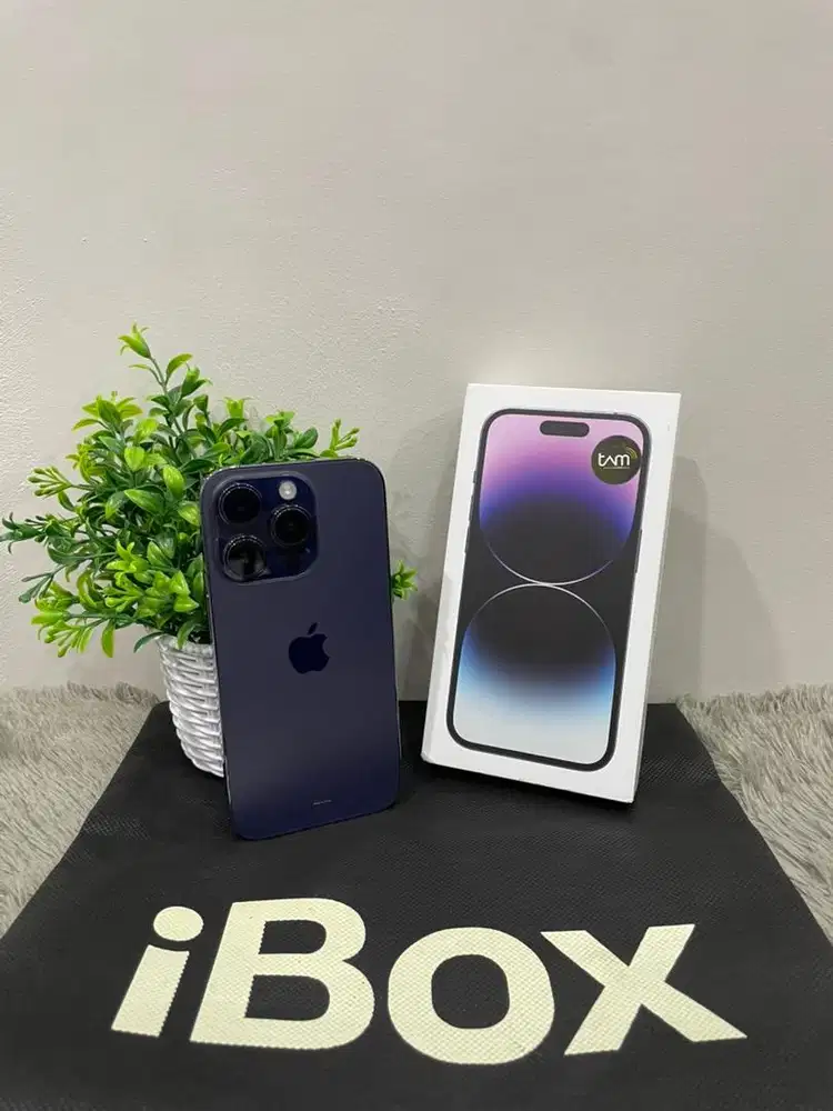 IPhone 14 Pro 256GB iBox Purple mulus Fullset Ori BH 86% 3Utool 98