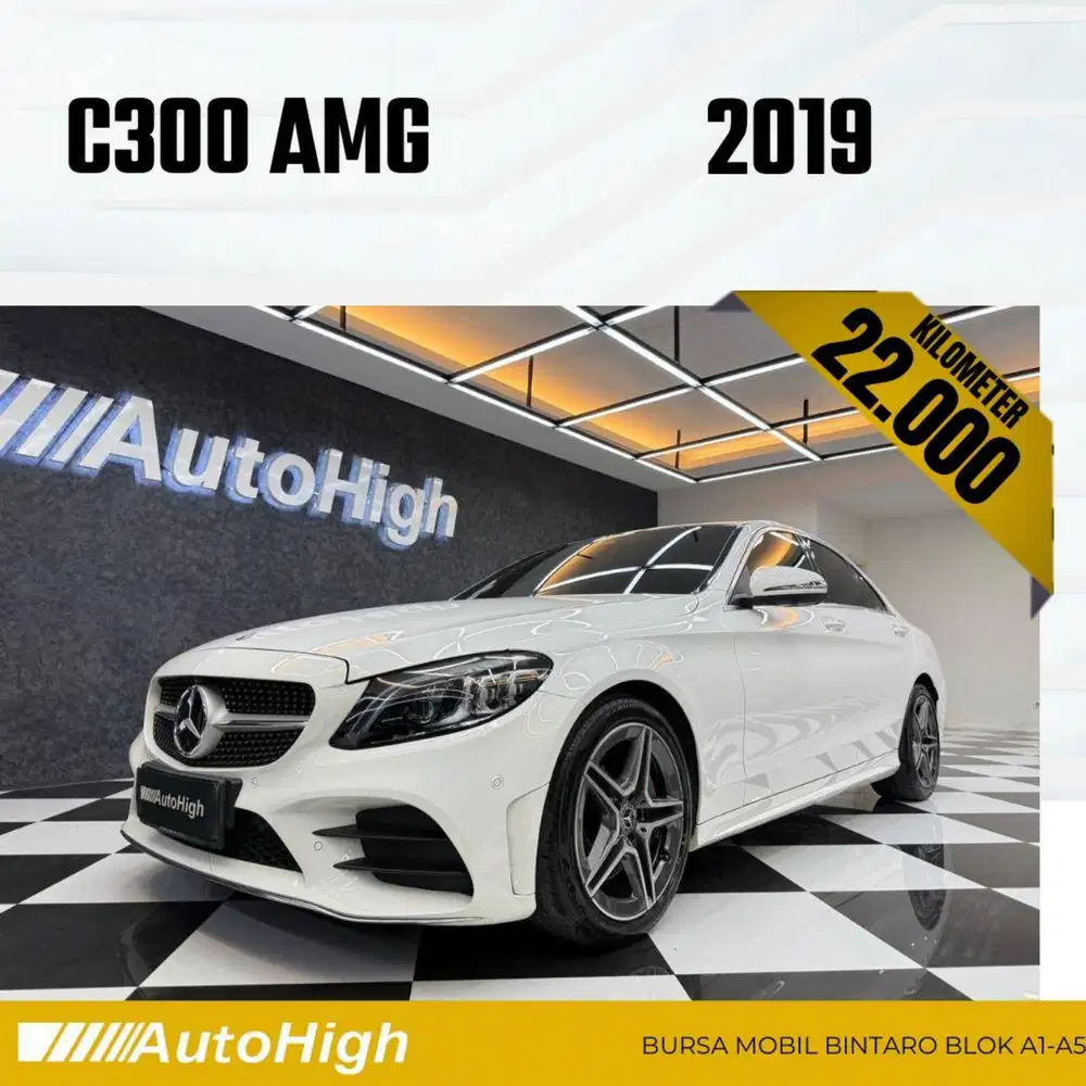 DP10% [Km22.000] C300 AMG 2019 White Reg 2018 #AUTOHIGH