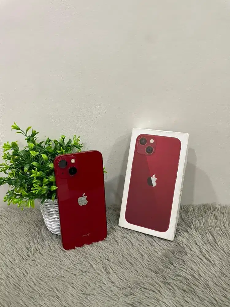 IPhone 13 128GB Red mulus Fullset BH 86% 3Utool 98 All Operator