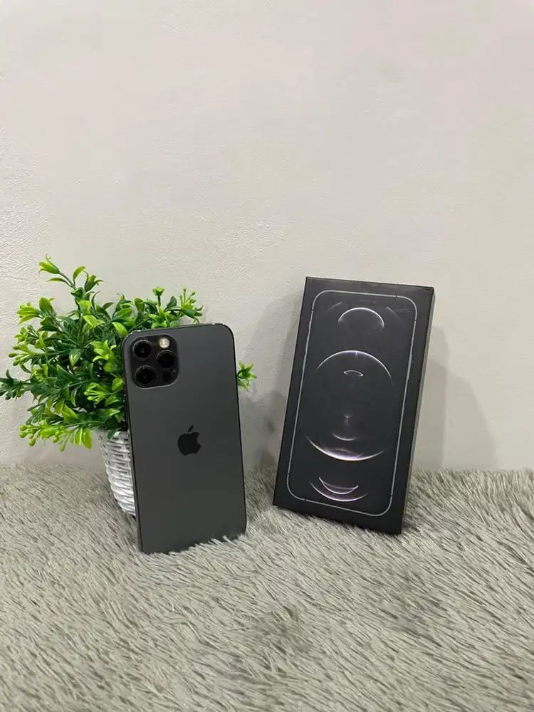 IPhone 12 Pro 256GB Graphite mulus Fullset BH 85% 3Utool 98 All Operat