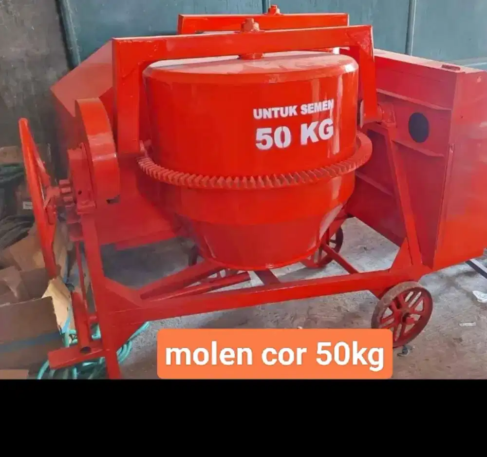 Molen mixer molen cor 50kg komplit mesin siap