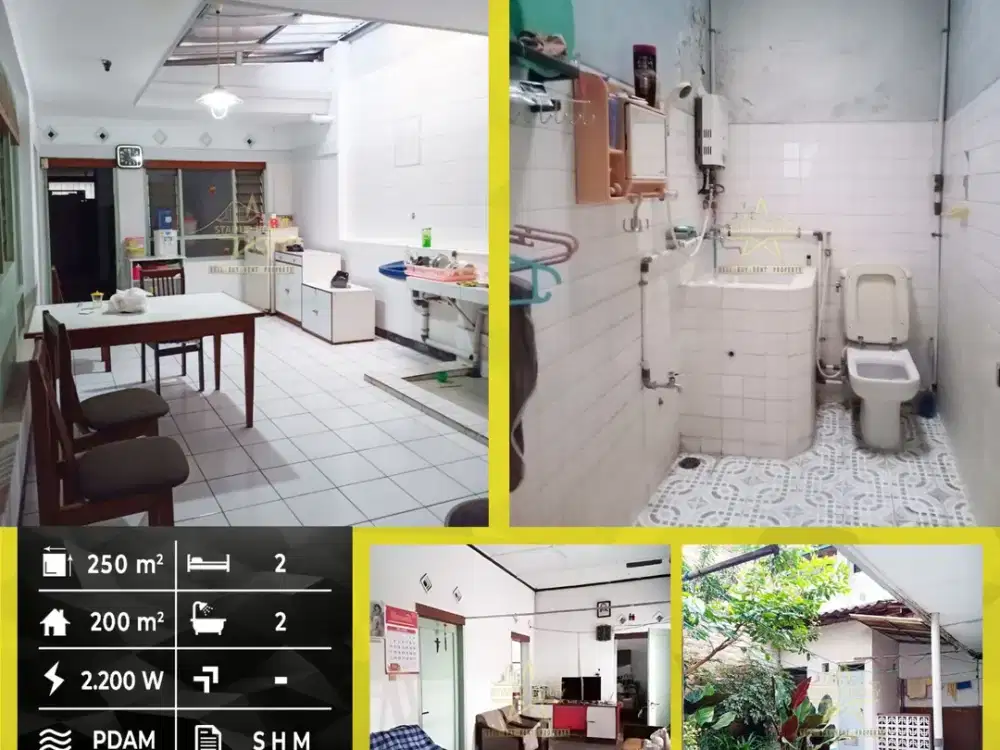 2M nego Dijual cepat Rumah hitung tanah di sayap jalan kapatihan dekat mall Kings lt 250 lb 200