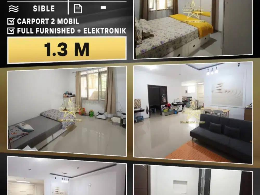 1,3M nego Dijual cepat Rumah THI taman holis indah lt 144 lb 135 full furnished full elektronik