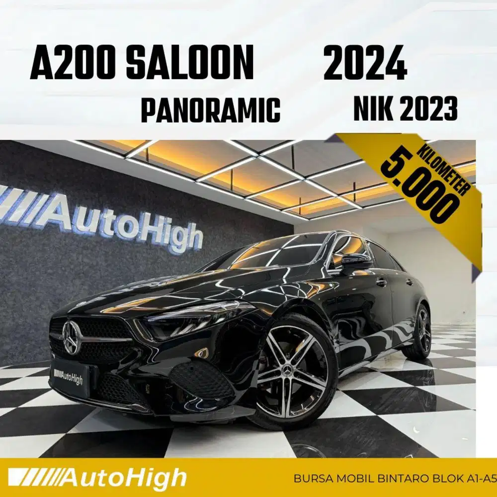 DP10% [Km5.000] A200 Saloon Sunroof 2023 Black Reg 2024 #AUTOHIGH