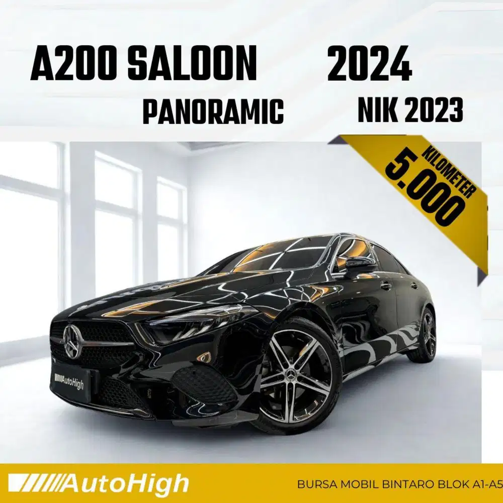 DP10% [Km5.000] A200 Saloon Sunroof 2023 Black Reg 2024 #AUTOHIGH