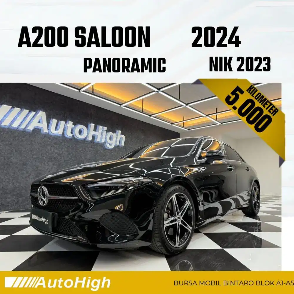 DP10% [Km5.000] A200 Saloon Sunroof 2023 Black Reg 2025 #AUTOHIGH